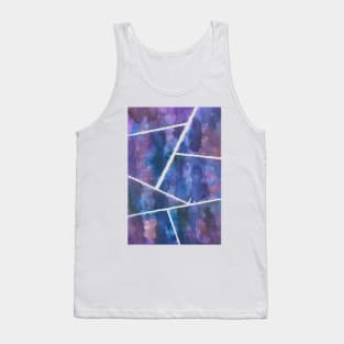 purple watercolour geometric Tank Top